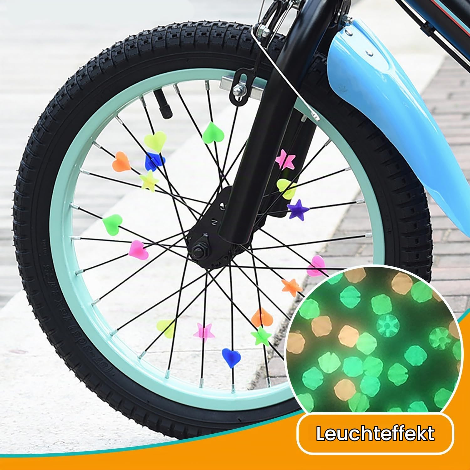 YPYMOD 108 Stück Bunten Fahrradspeichen Fahrrad Zubehör Kinder für Mädchen und Jungen Speiche Perlen, DREI Typen Sport & Freizeit
