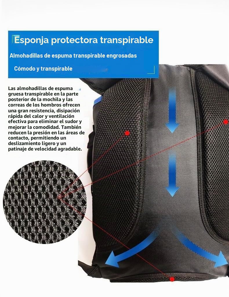 Mochila profesional para patines en línea ZBH1985 para viajes y escuela