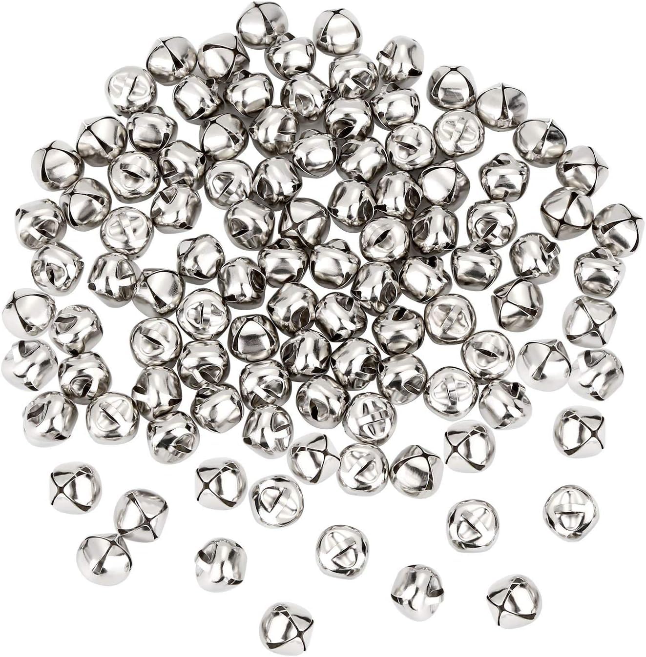 EliteKoopers 6mm Jingle Bell Beads For Xmas Craft Christmas Charms Jewellery Decor Item