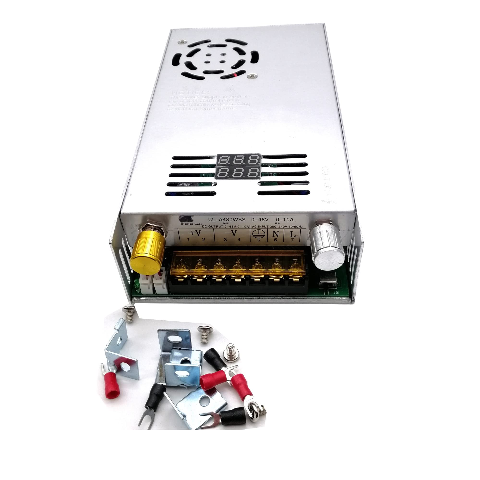 Schaltnetzteil 480W einstellbares Schaltnetzteil mit digitaler Anzeigeleistung 0-15V 27V 48V(110V,0-36V 0-14A)
