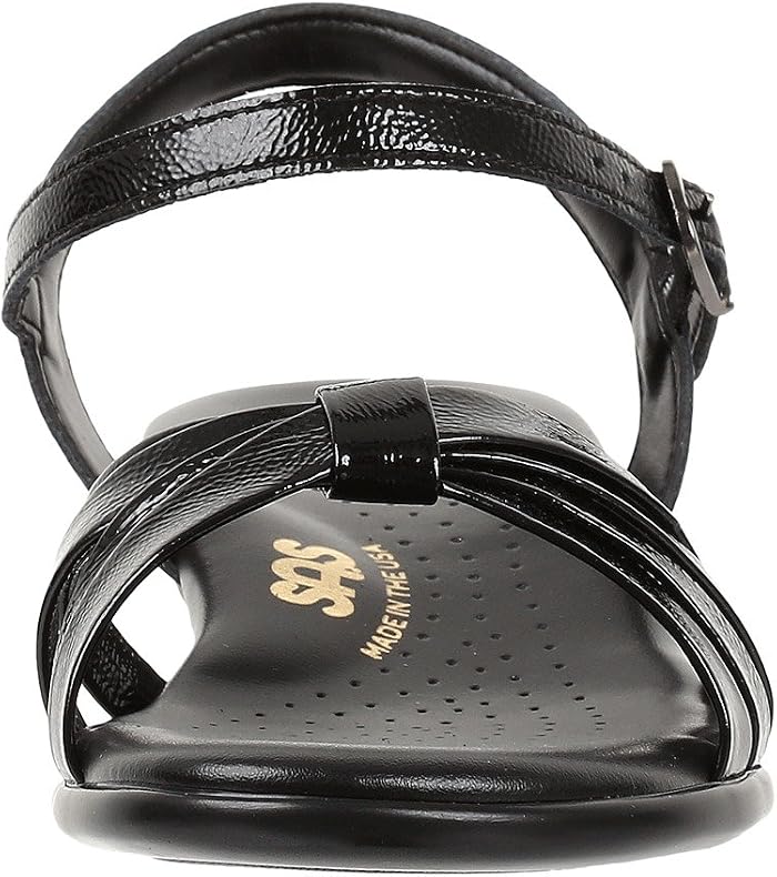 Женские сандалии SAS Strippy Wedge Sandal, цвет: Чёрный — фото 4