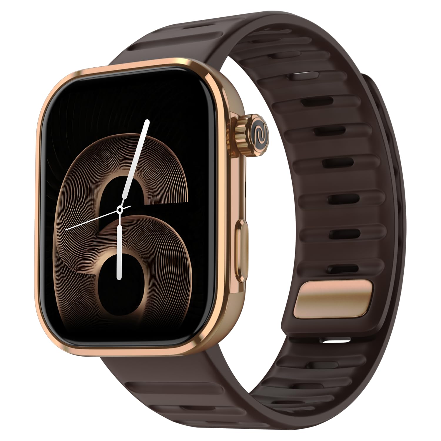 Noise Pro 6 Max Smart Watch:Intelligent AI, Endless AI Watch Faces, AI Companion, 1.96” AMOLED, Stainless Steel Build, Built-in GPS, 5 ATM, EN2 Processor, for iOS & Android(Signature Brown)