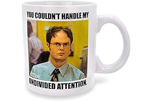 Silver Buffalo The Office TV Show Dwight Schrute Undivided Attention Ceramic Mug