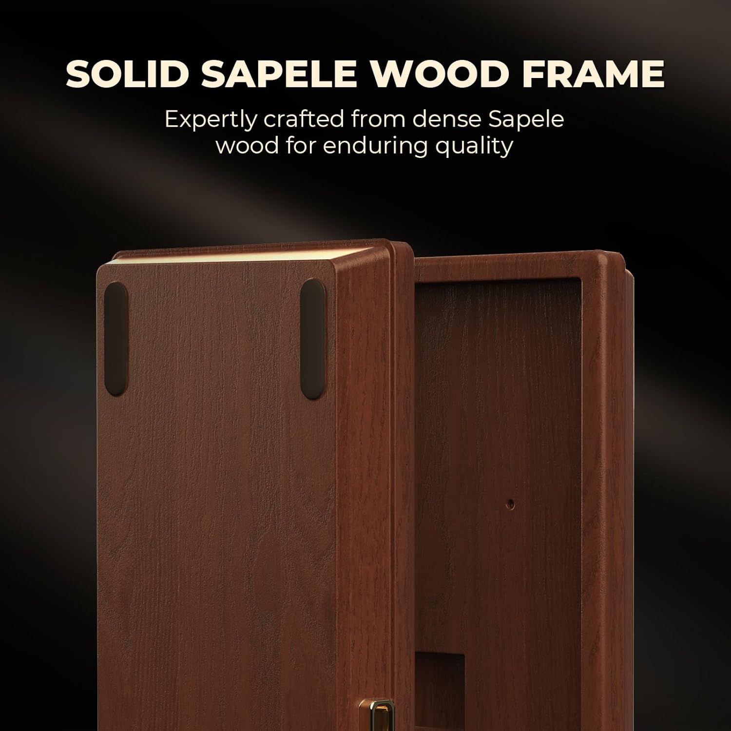 WK84 USB-C Wired Wooden Mechanical Keyboard, 75% Layout 84 Keys, RGB Backlit, Hot-Swappable Green Switches, QMK/VIA Programmable, for Gaming & Typing - Image 2