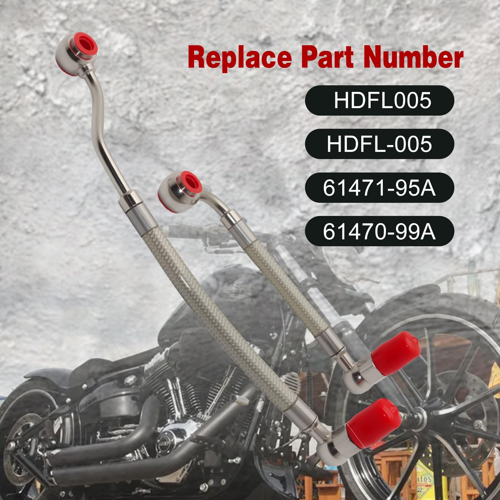 Líneas de inyección de combustible compatibles con Harley-Davidson Electra Glide, Road King 1996-1999, repuesto para HDFL005, HDFL-005