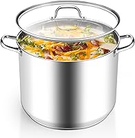 Vista 11 de Homikit - Olla de acero inoxidable de 4 cuartos de galón, olla de inducción con tapa para sopa, salsa de pasta, cocinar a fuego lento, parte