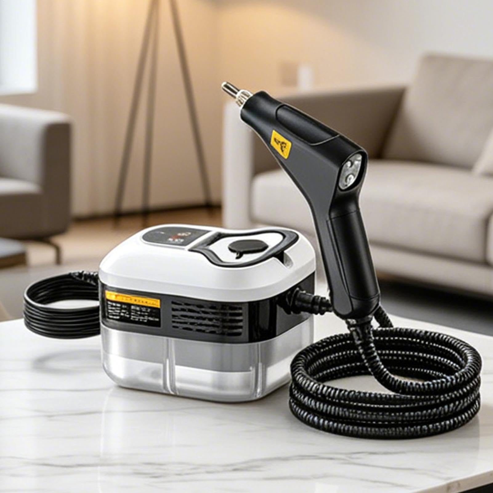 Limpiador A Vapor - 2500 W, Potente, Alta Herramienta Sostenibile | Limpiador A Vapor Para Toda La Limpieza Del Hogar,Para Azulejos Juntas Suelo Ventanas Tapicería Sofá Alfombra Detallado De Coches