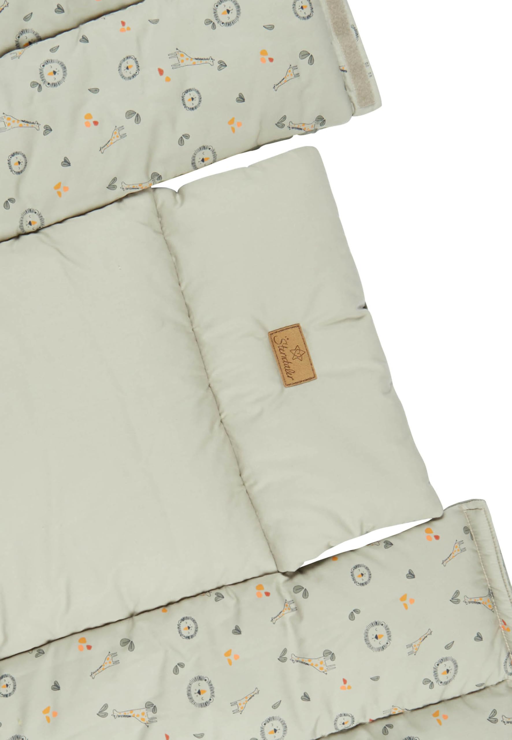 Sterntaler Nido Neonato Giraffa E Leone – Morbido E Trasformabile In Tappeto Gioco – Misto Cotone Ocra - 5