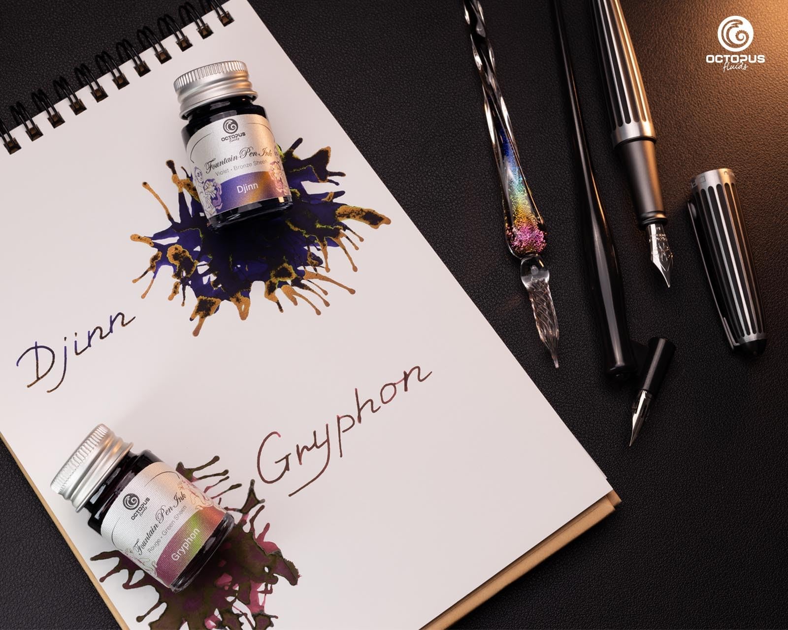 Sheen Ink Set 2, Zweifarb-Schreibtinten für Füllhalter, 6 x 10 ml