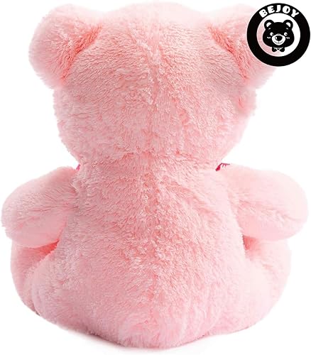 Miniatura 6 de BEJOY Oso de peluche animales de peluche oso de peluche sosteniendo rosa suave peluche regalo 16 pulgadas rosa