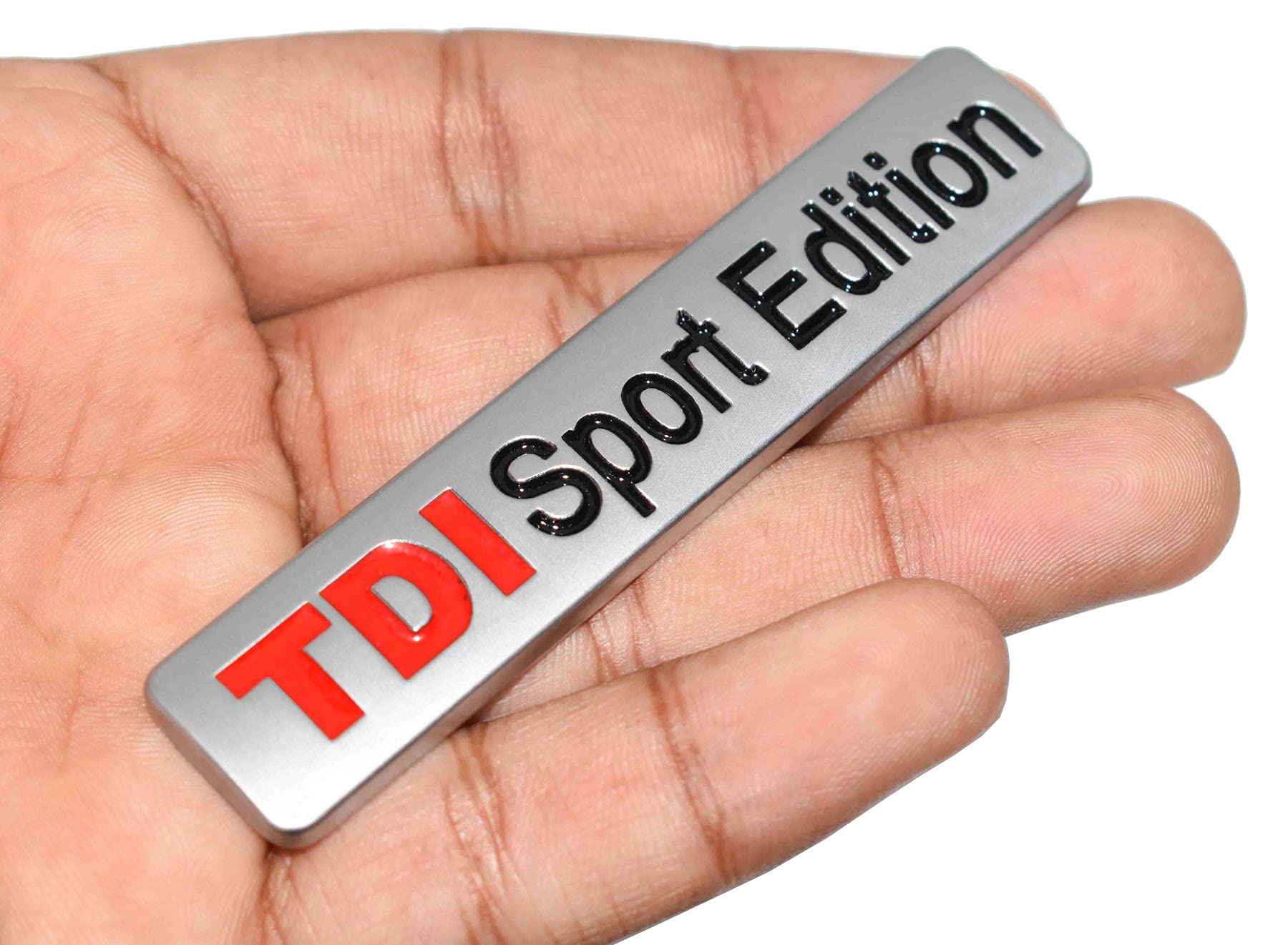 Incognito TDI Sport Edition Badge Sticker for All Cars, Metal (Silver)-picture-21