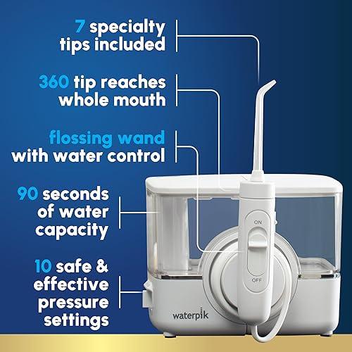 Miniatura 4 de Waterpik ION - Irrigador de agua portátil inalámbrico profesional con 7 puntas de hilo dental y enjuague oral TheraBreath Fresh Breath formulado por