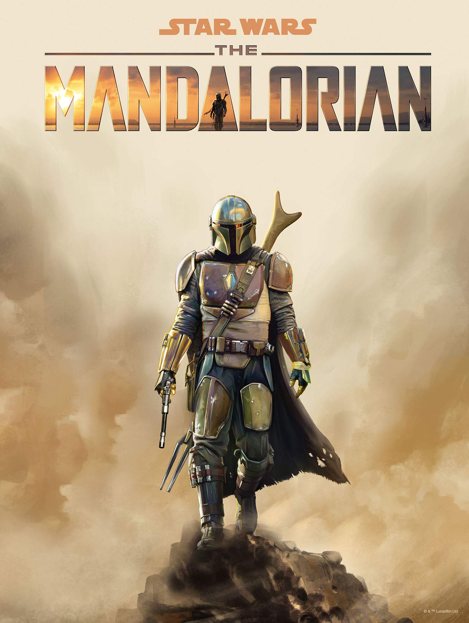 Komar Star Wars Mandalorian Movie Baby Yoda, Decoration, Wall Picture, Poster, Art Print, Size 50 x 70 cm, Without Frame, WB-SW-017-50 x 70, Colourful