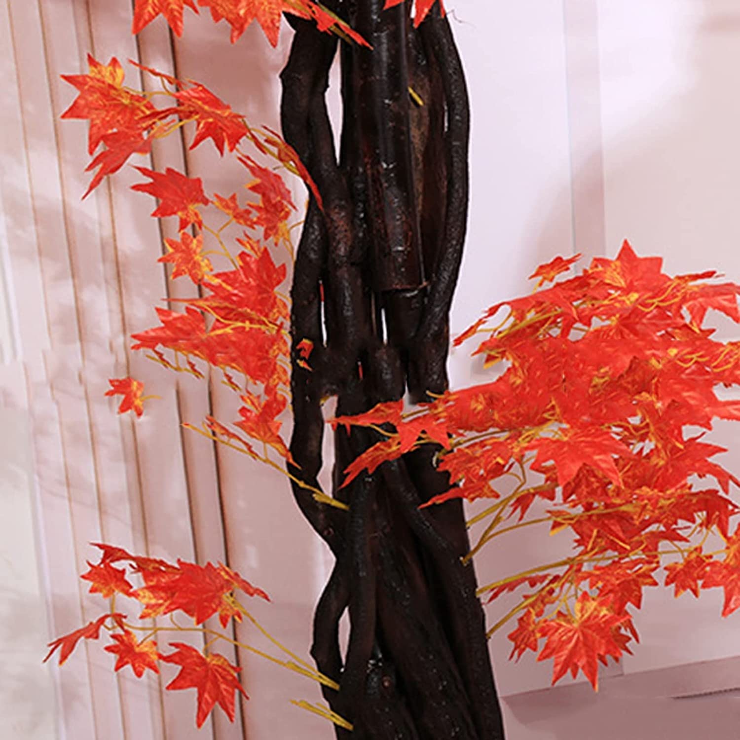 albero artificiale alto Alberi Rossi Con Foglie Di Acero Autunnali Artificiali Da 5/6 Piedi, For La Decorazione Domestica Pianta Finta For Interni Ed Esterni, For Eventi Nuziali, Decorazioni For La Ca