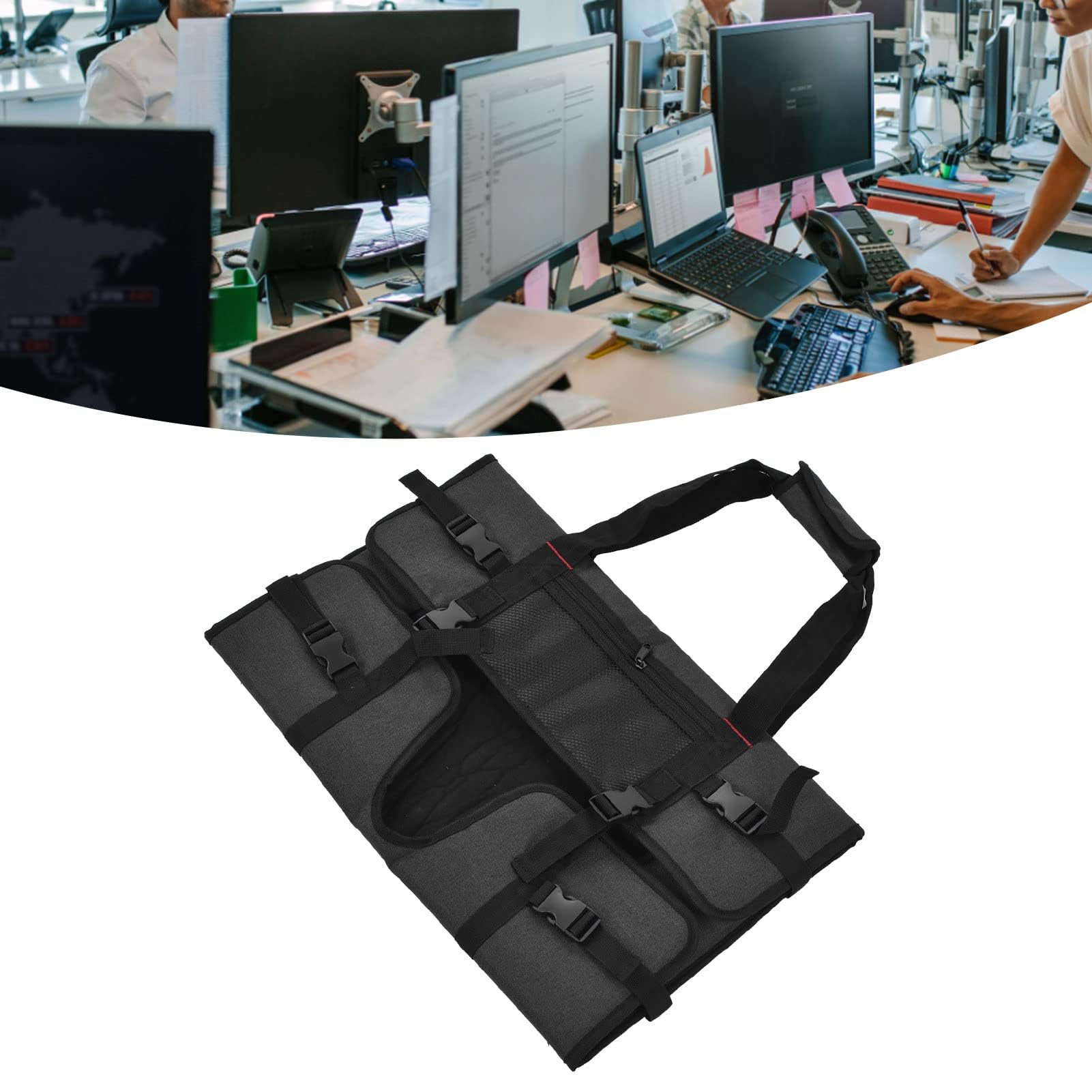 HERCHR Borsa da trasporto per monitor di computer di casa, Custodia Protettiva Portatile Borsa da Trasporto per Schermi e Monitor LCD da 24 Pollici, Impermeabile, A prova di shock