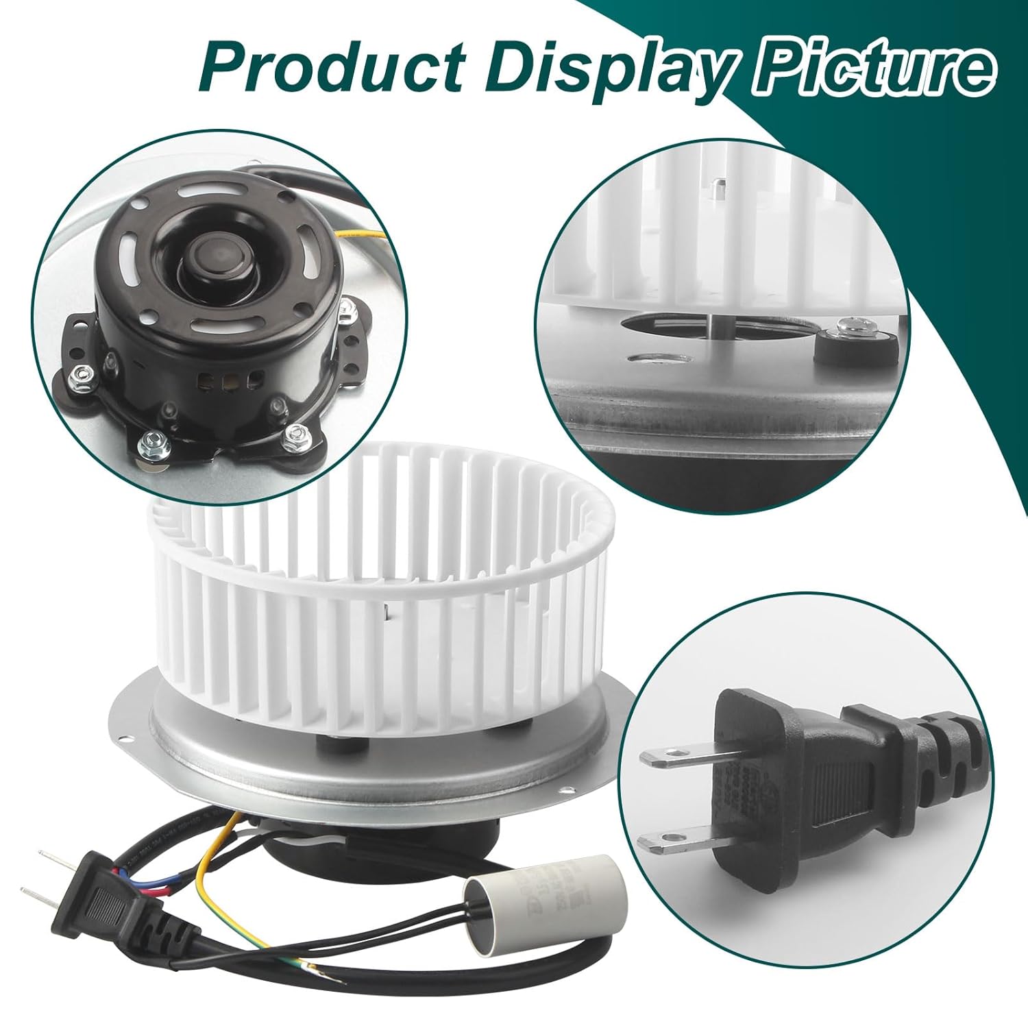 Bathroom Fan Motor Replacement for Nutone QT-110N-B QT-9093 QT-90N-B QT-100L QT-110N Series, 0696B000 Replaceable Bathroom Fan for NuTone JA2C394N