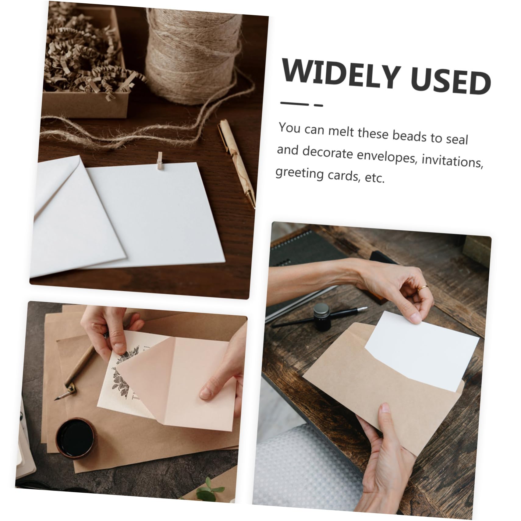 STOBOK 360pièces Bouteille Perles De Cire à Cacheter Vintage Étoile pour Invitations Et