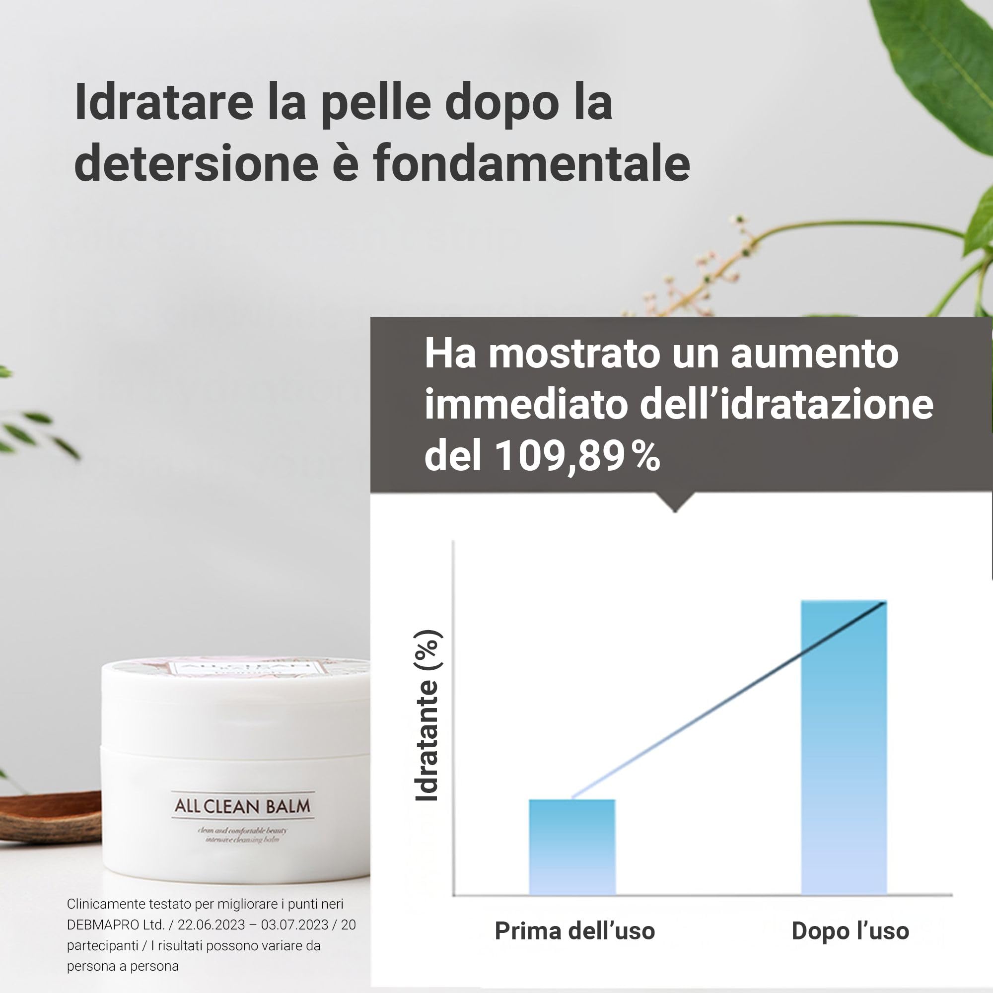 HEIMISH All Clean Balm 4.0fl.oz/120ml - Balsamo detergente multiuso | Struccante, Detergente per il viso, Cura dei punti neri, Idratante | Olio aromatico naturale, formula da balsamo a olio
