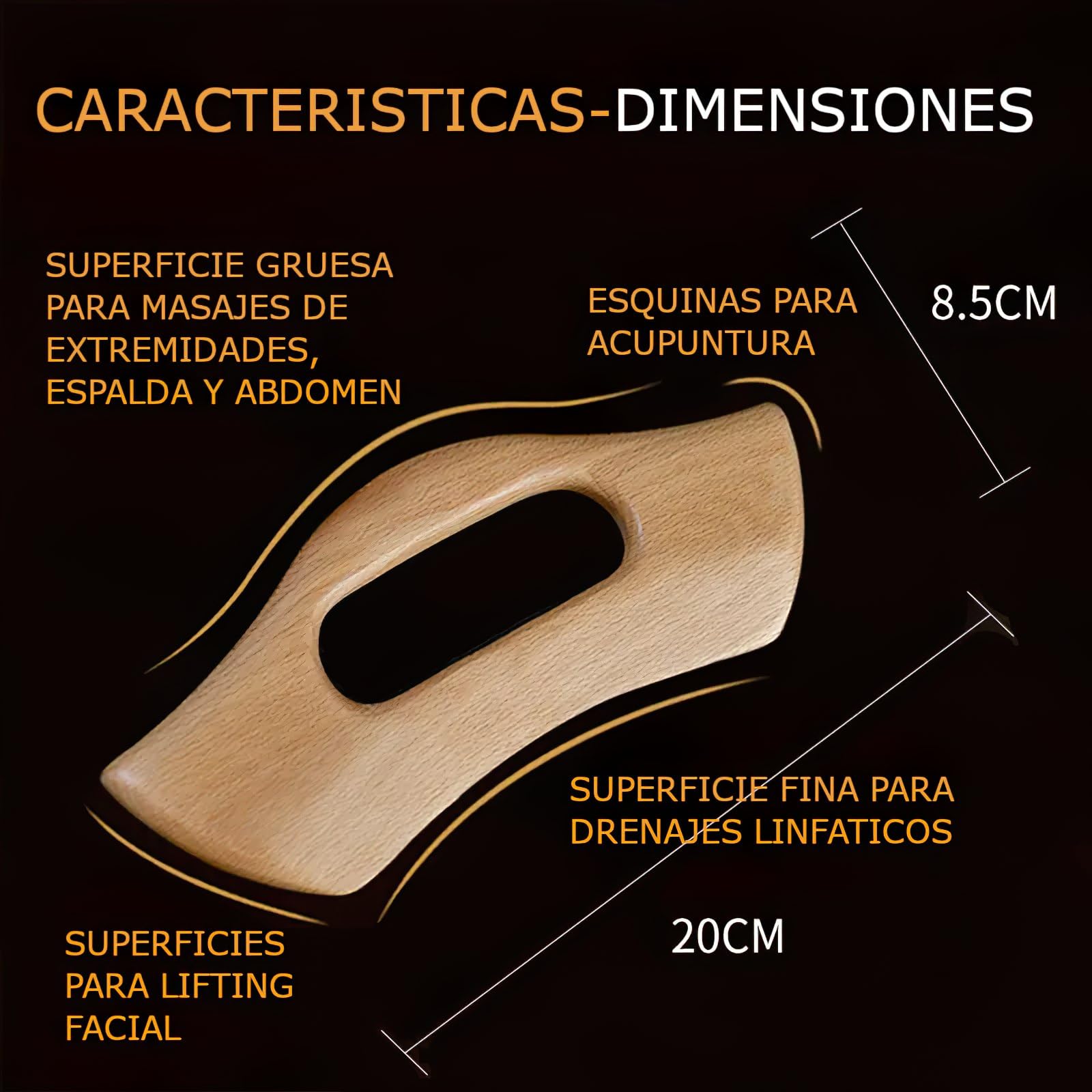 Maderoterapia kit masajeador anticelulitico - Kit maderoterapia corporal - Maderoterapia celulitis - Maderoterapia facial - Drenaje linfatico piernas- Masajeador madera de haya 100% natural con funda