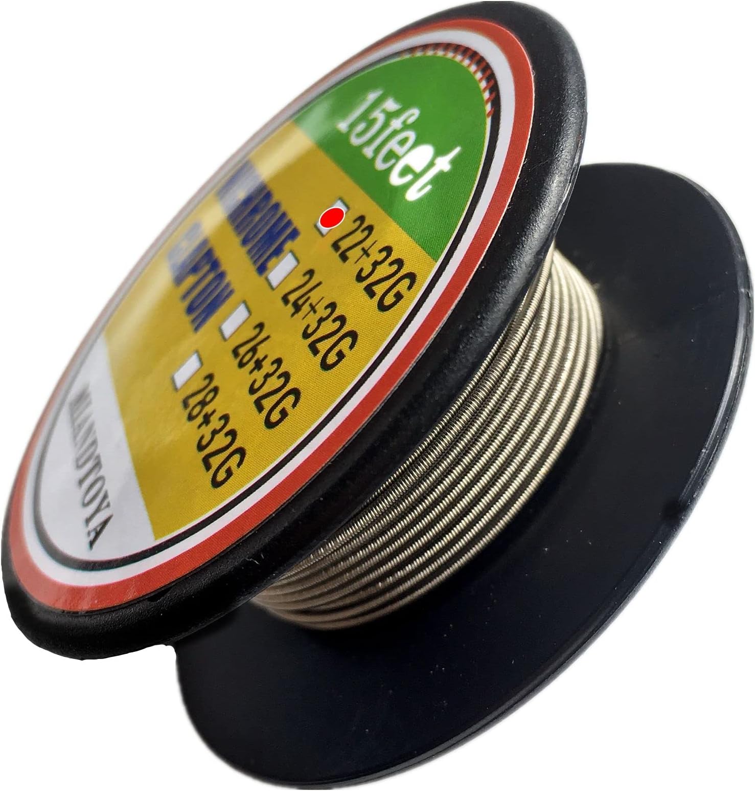 Nichrome Clapton Wire 15ft 22GA+32GA ni80 Heating for DIY Arts Crafts Handmade Jewelry Household Use