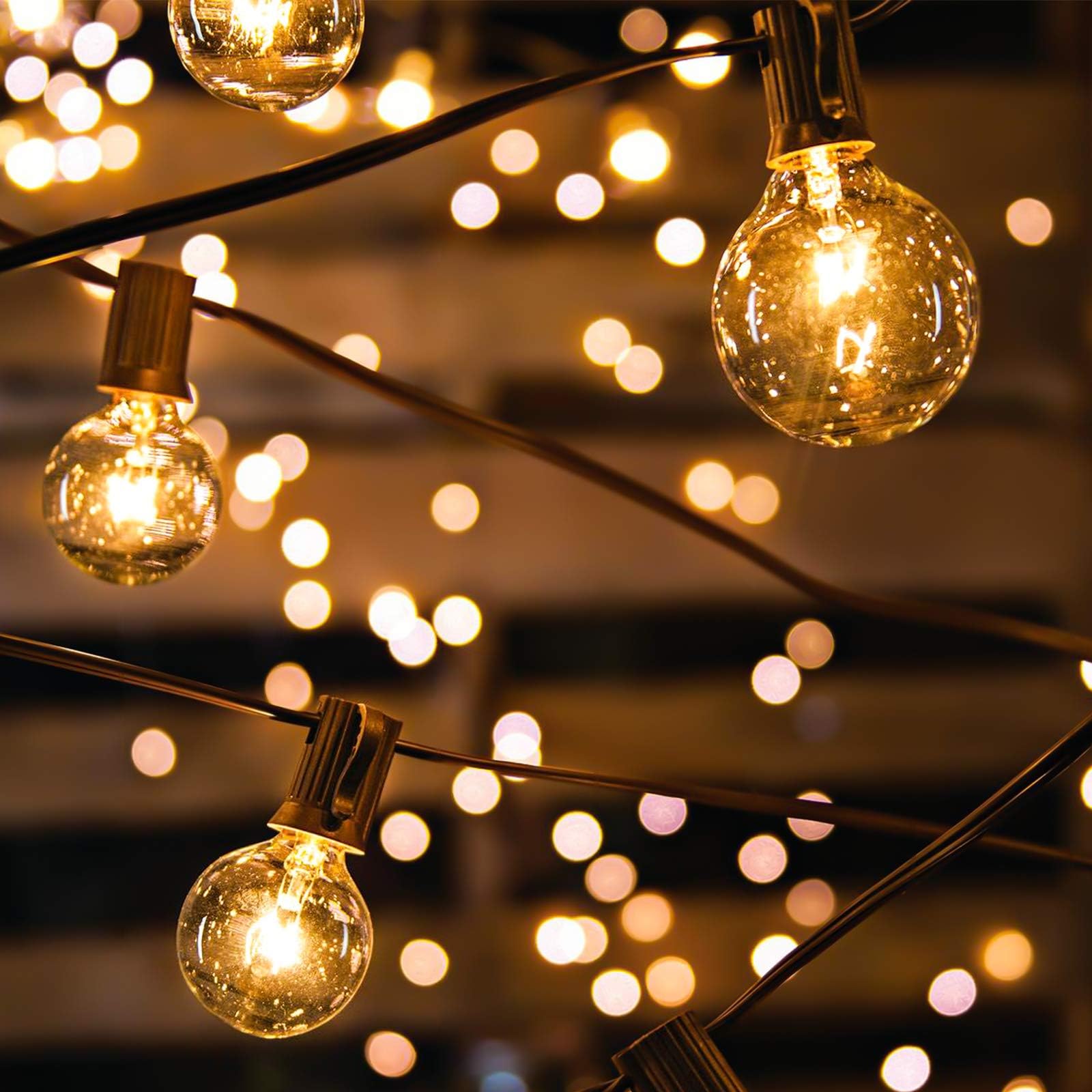 Avoalre G45 Catena Luminosa Esterno, 12M 30+3 | IP65 Impermeabile Luci da Esterno Collegabili, Lucine da Esterno Giardino per Casa Feste Matrimonio Giardino Gazebo