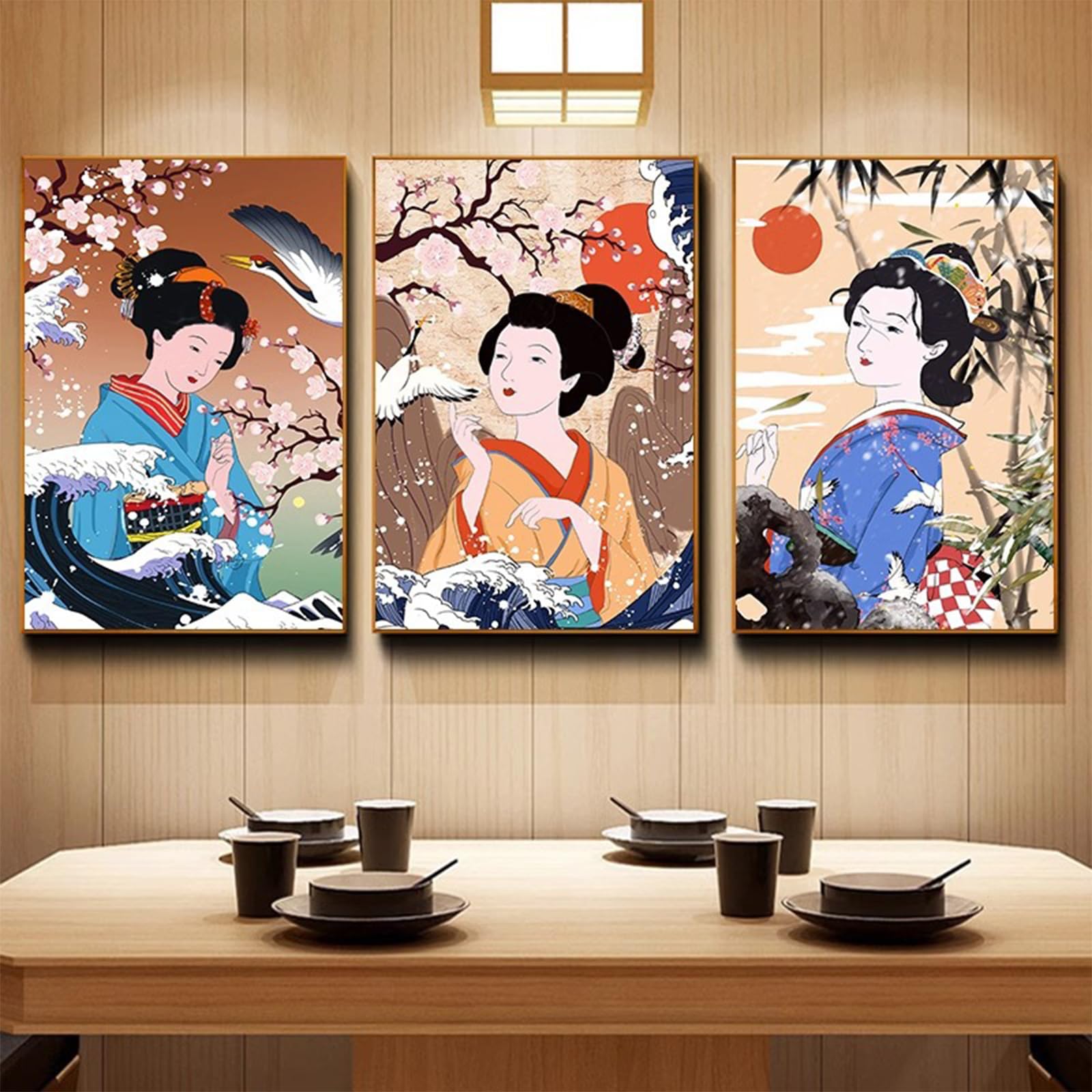 Amazon.co.jp: 装飾画 レプリカ 日本伝統文化 きれいな浮世絵 複製品