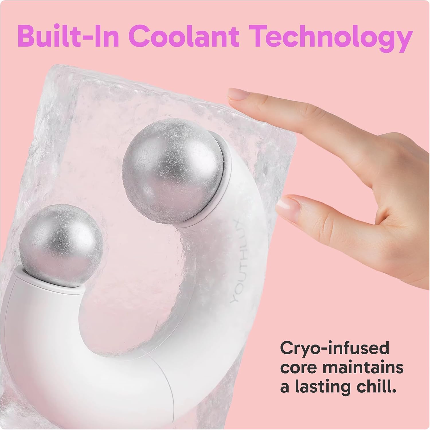 MagniGlow Roller | Magnetic Ice Globes for face with Dual Rollers | Cooling Beauty Ice Face Roller, Eyes & Neck | Portable Skincare Facial Massager for Puffiness Relief & Daily Self-Care - Image 5