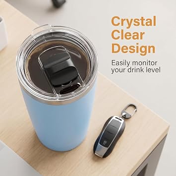 20 oz Tumbler Lids for Yeti, 2 Pcs Replacement Magnetic Spill-Resistant Lids for Yeti 20 oz Tumbler, 10 oz Mug, 10 oz Lowball with Magnetic Slider Switch, BPA Free