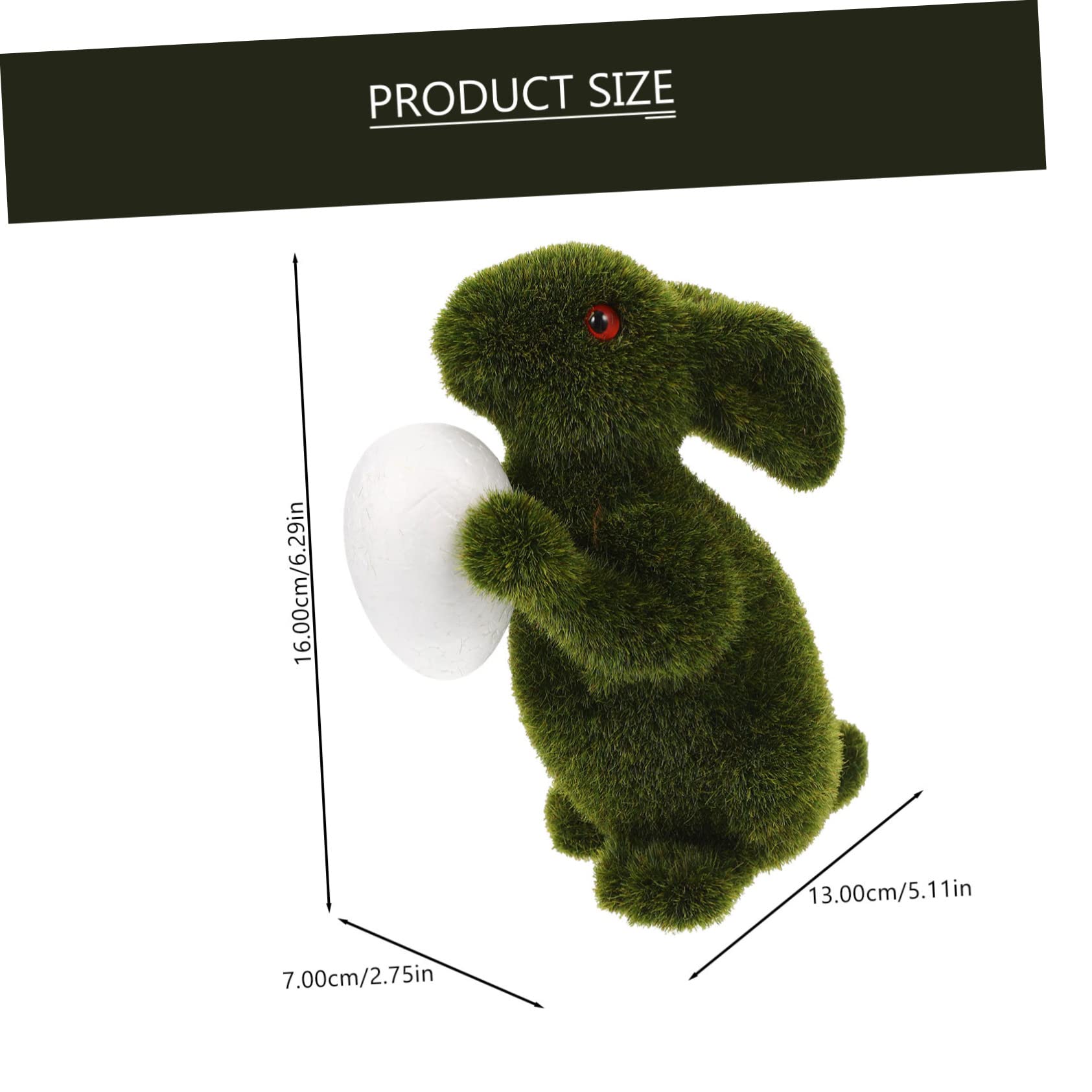 Alipis Lapin de Pâques décor extérieur Jouets à mâcher Lapin Paysage Lapin Jouets pour Rats bouda Decoration Interieure décoration d'intérieur Animaux Lapin simulé Parure de Lapin Flocage