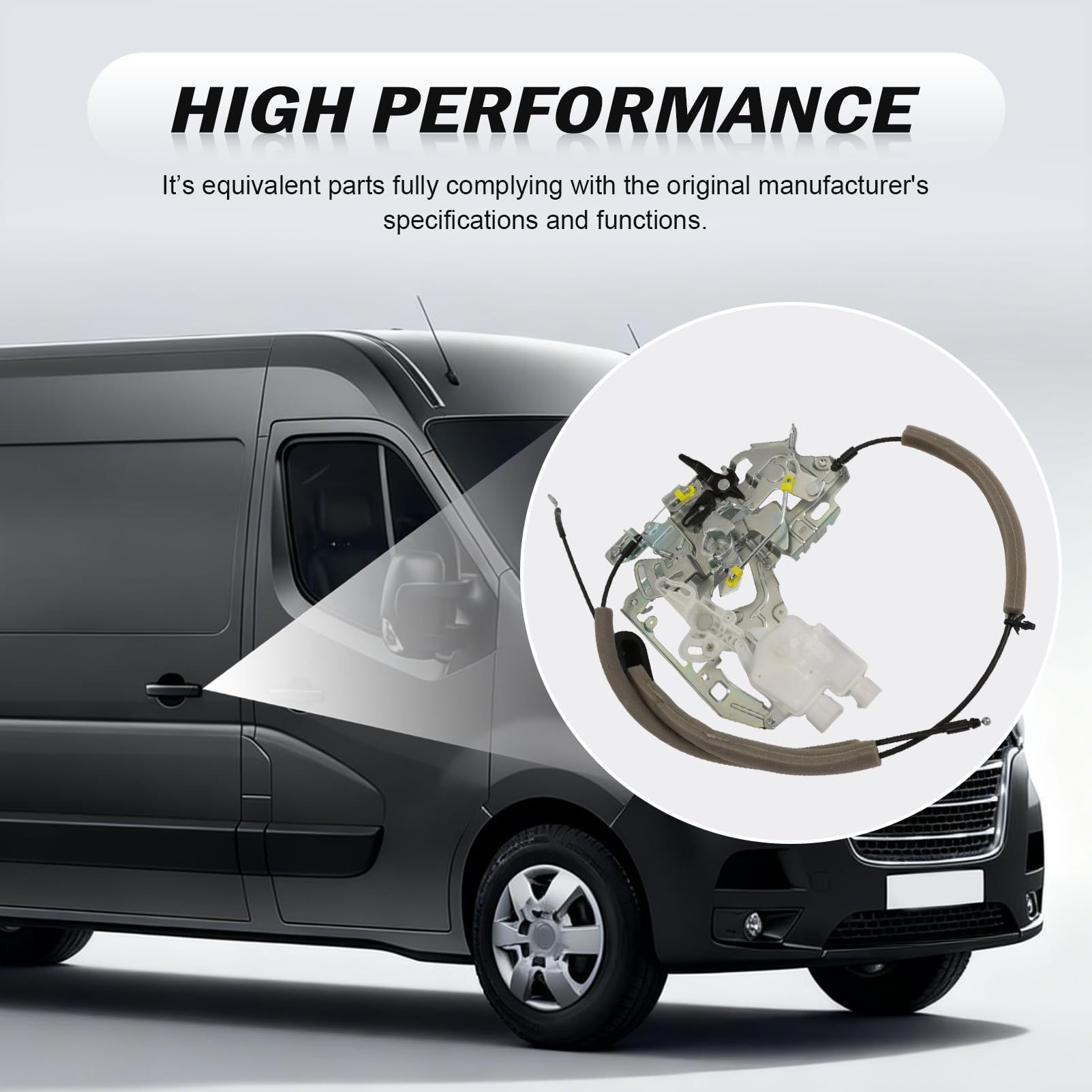Remplacement de l'actionneur de serrure de la porte coulissante droite pour Master III (à partir de 2010), Movano B (à partir de 2010) et NV400 (à partir de 2011) 8200766631 8250500Q0J 826703236R