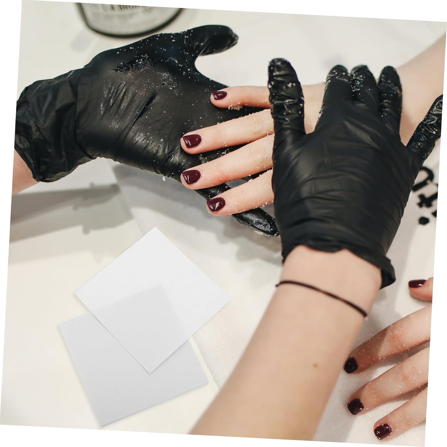 50pcs Nail Art Practice Paper Color Mixing Palette for Nail Polish Application for Professional and Personal Use
