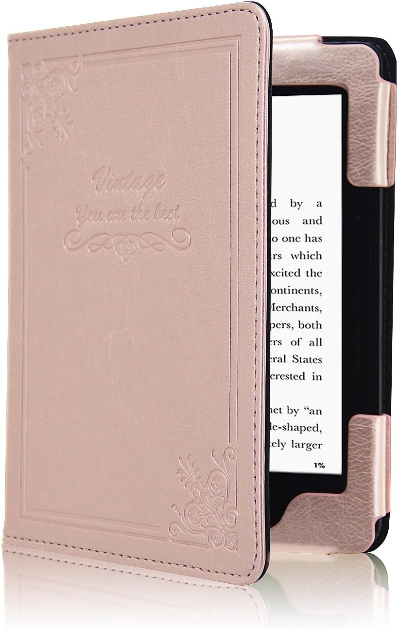 ACdream Case Fits Kindle Voyage 2014 Release, Folio Smart Cover Leather Case with Auto Wake Sleep Feature for Amazon Kindle Voyage,