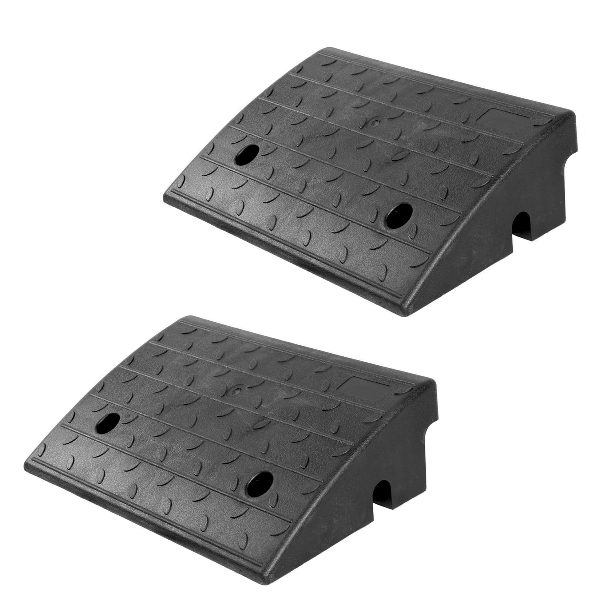 Lot de 2 rampes de seuil légères pour fauteuil roulant, hauteur de 12 cm, très résistante, pour garage, trottoir, camion, scooter (hauteur 12 cm)