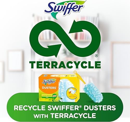 Miniatura 9 de Swiffer 180 plumeros plumero de ventilador de techo repuestos de múltiples superficies con aroma a ganancia 18 unidades