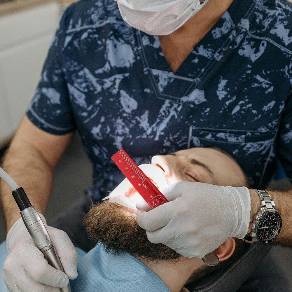 Linijka dentystyczna precyzyjna miarka dentystyczna miarka endodontyczna skala pomiarowa miernik ustny narzędzie stomatologiczne do stomatologii