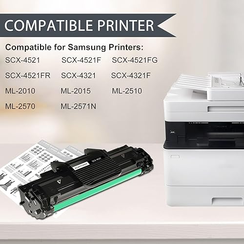 Miniatura 2 de Cartucho de tóner compatible con alto rendimiento para impresora Samsung SCX4725 SCX-4725 SCX-D4725A SCX-4725A SCX-4725ELS SCX-4725F SCX-4725FN
