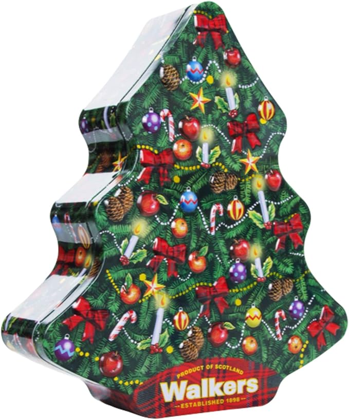 Amazon ウォーカー クリスマスツリー缶 1425 225g Walkers ウォーカー ビスケット クッキー 通販
