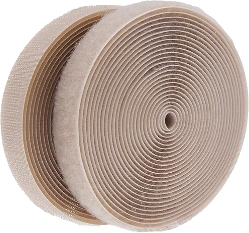 IHKFILAN Cinta de cierre de gancho y bucle de 5 yardas con cinta de nailon no adhesiva para manualidades cinta entrelazada cierres de costura 34