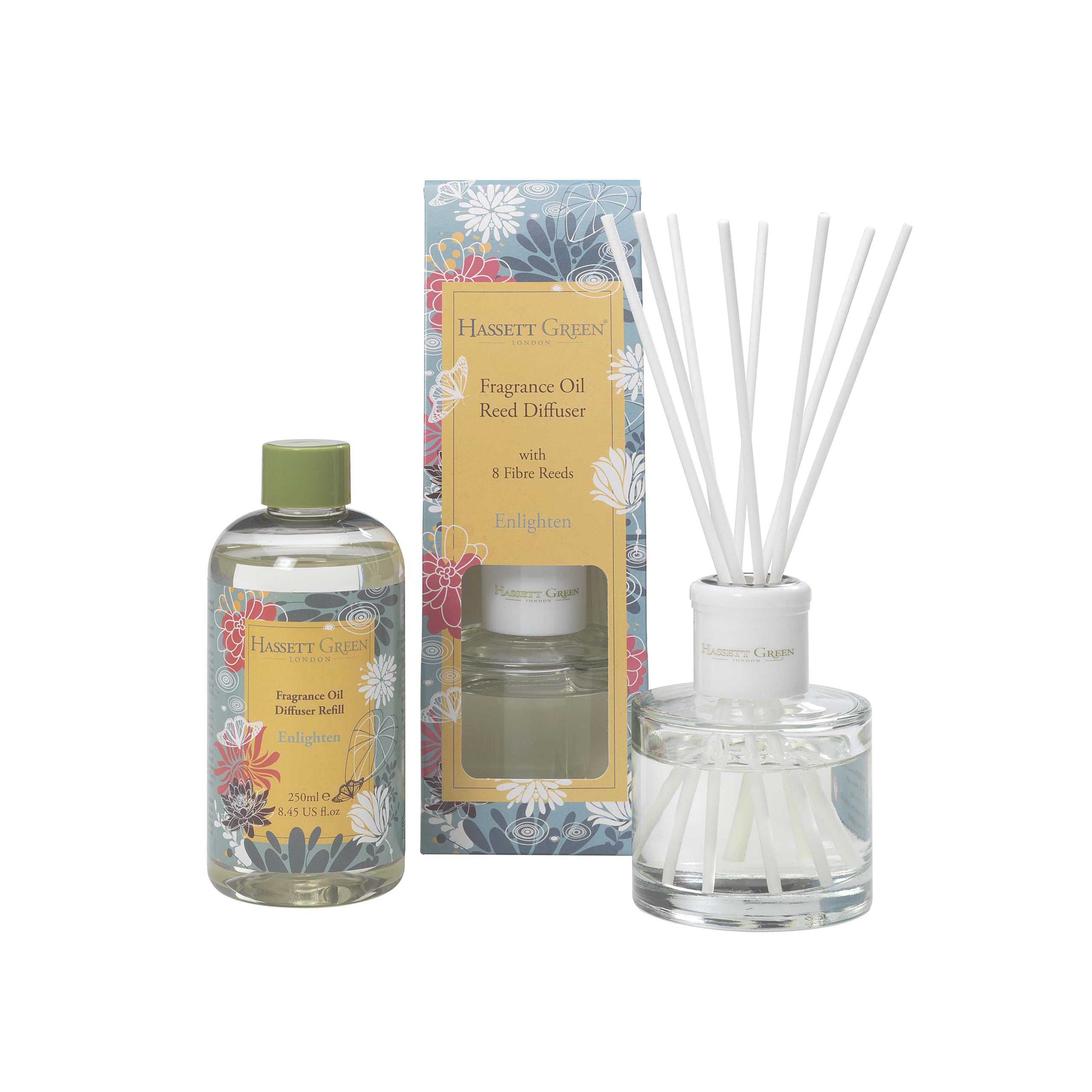 Hassett Green LondonEnlightenReed Diffuser And Refill Combination Set from B&Q
