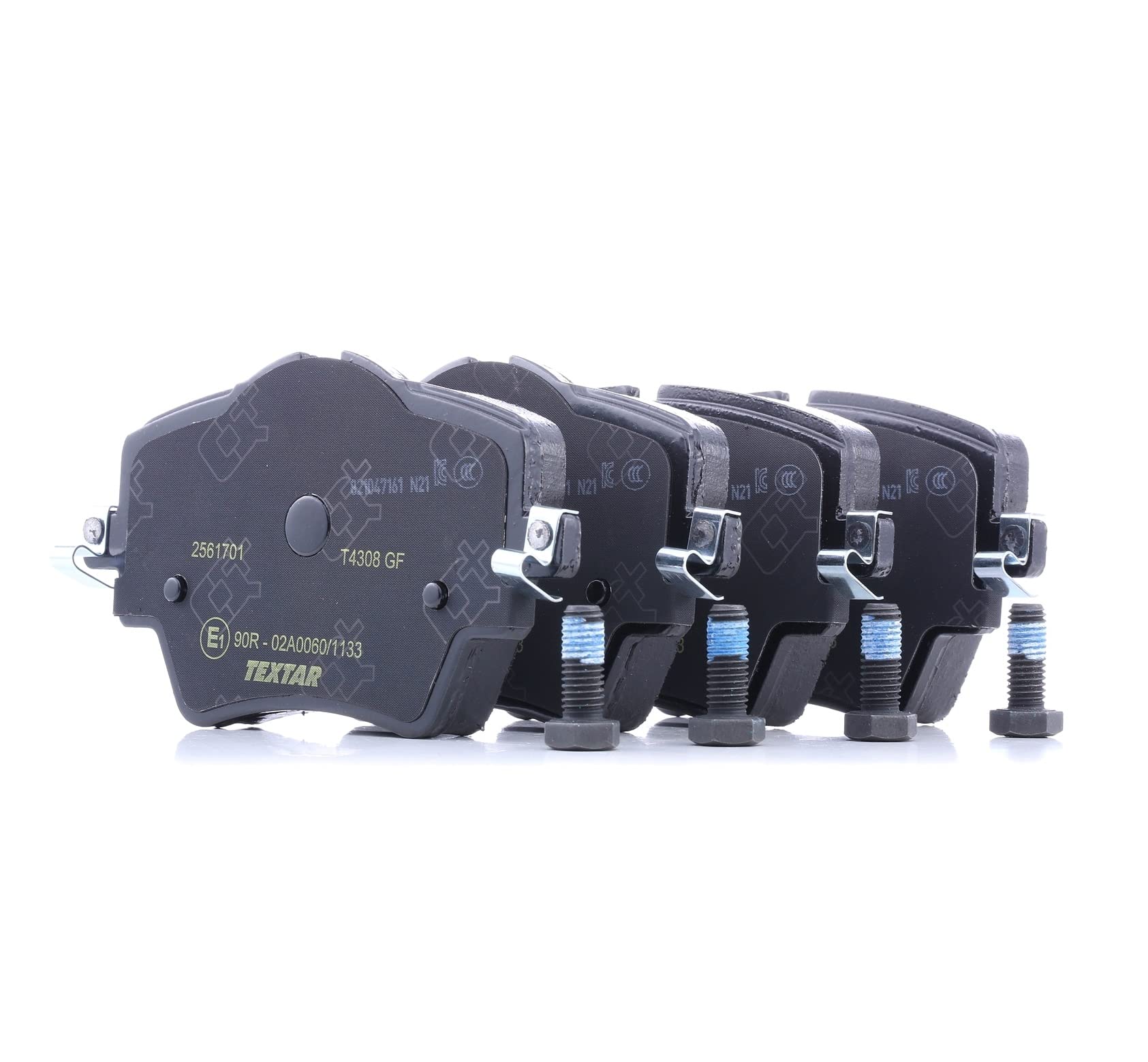 TEXTAR Kit pastiglie freni Anteriore predisposto per visualizzazione avviso usura con accessori 2561701 Compatibilità con BMW 1 Hatchback F40 X1 F48 2 Active Tourer F45, MINI Hatchback F56
