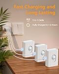 WILLED Motion Sensor Light Indoor, Rechargeable Motion Sensor Night Light, Mini Soft White Stair Lights, Wireless Night Lights with 3 Modes for Stairs, Hallway, Bathroom, Bedroom, Kitchen(4 Pack)