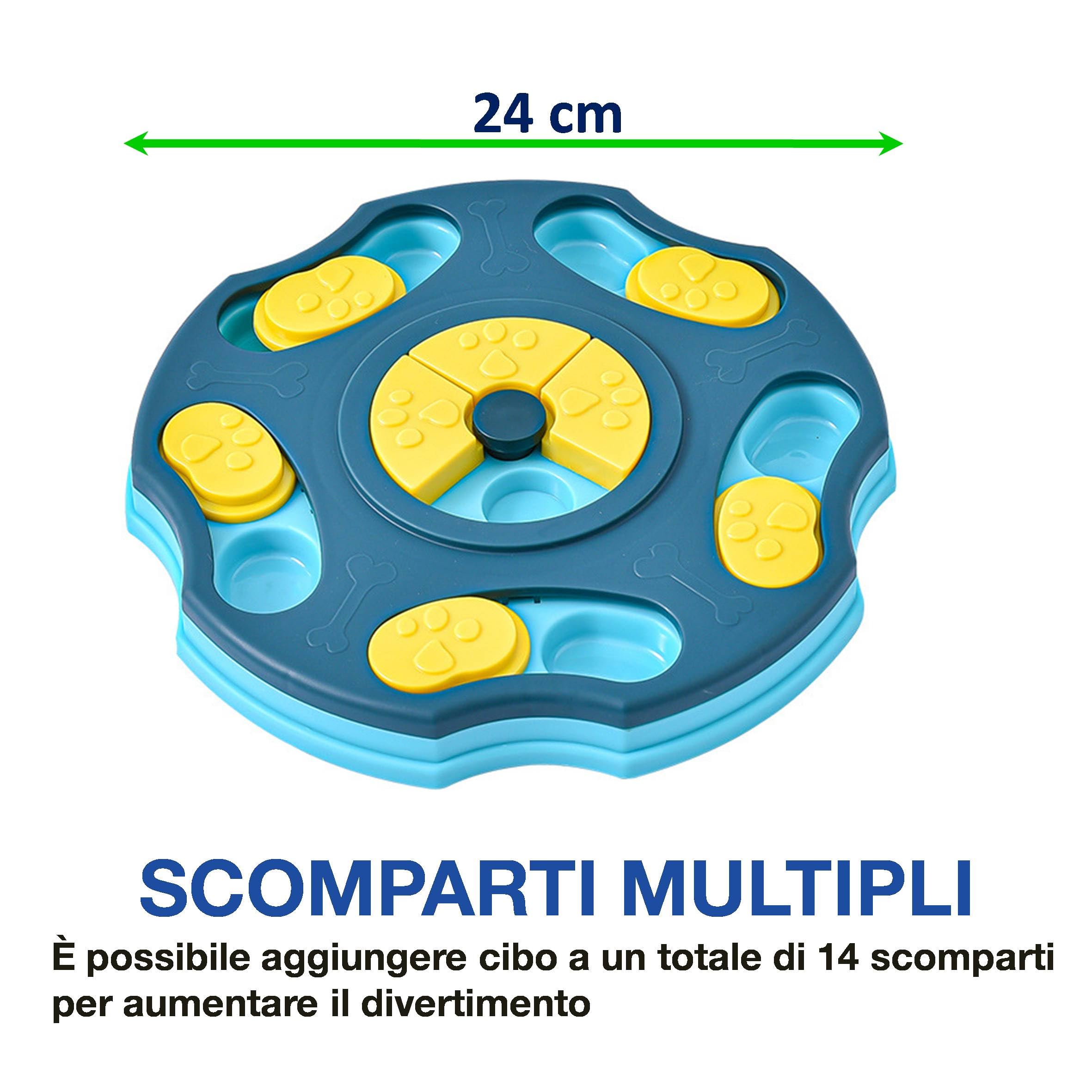 Gioco Interattivo per Cani Cuccioli e Grandi - Stimolazione Mentale, Riduzione della Noia, Miglioramento del Comportamento, Esercizio Fisico - Alimentatore Divertente e Durevole