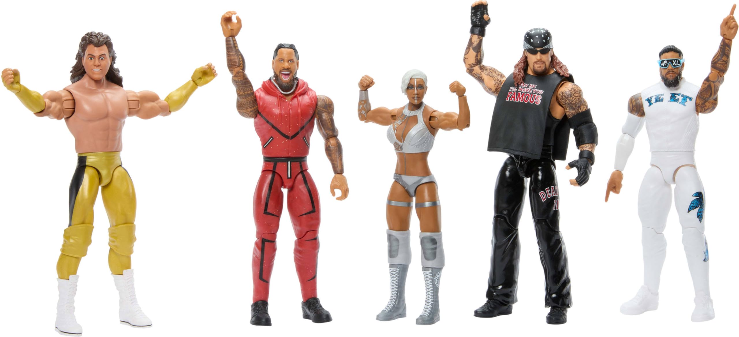 Mattel WWE Figurine articulée Main Event Jey USO de 15 cm à Collectionner, n° 161, 14 Points d’Articulation et Look réaliste, JHH87 - 5