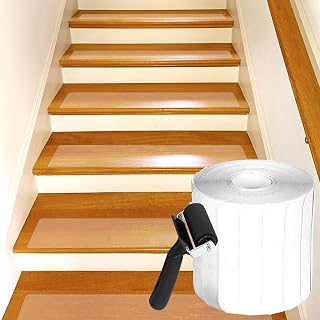 Stair Treads Non Slip, 32”x 4” Clear Stair Treads for Wood Steps, 15 Count Safety Anti Slip Stair Treads for Indoor Wood Floors to Prevent Slippery Surfaces, Non Skid Tape
