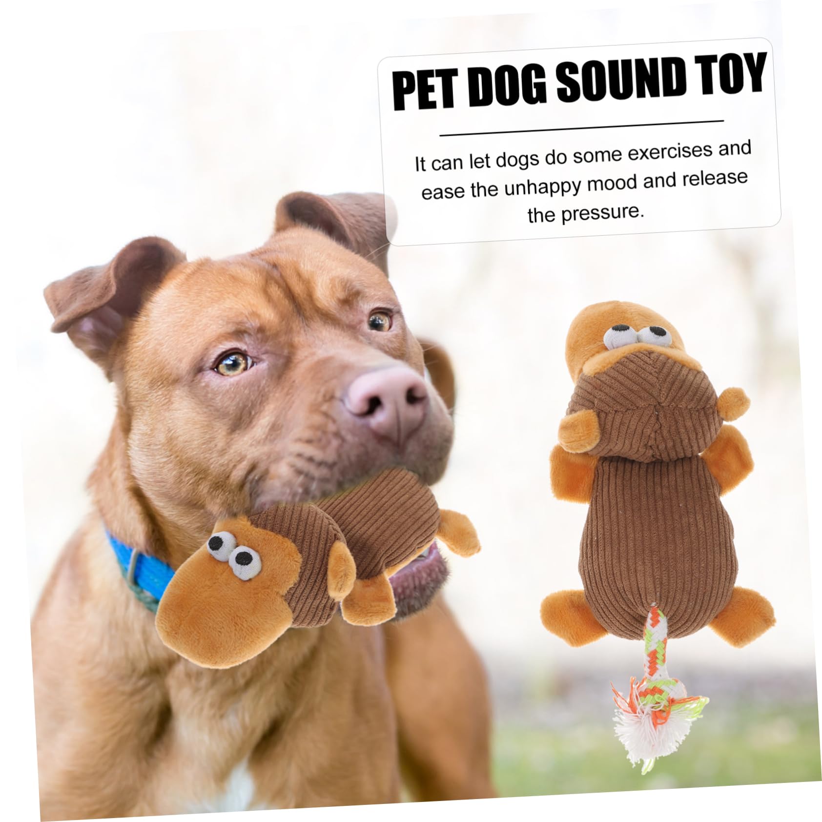 BESPORTBLE Jouet pour Chien Peluche à Mordre avec Jouet Interactif pour Chiots Et Chiens Activité Et Détente Noël