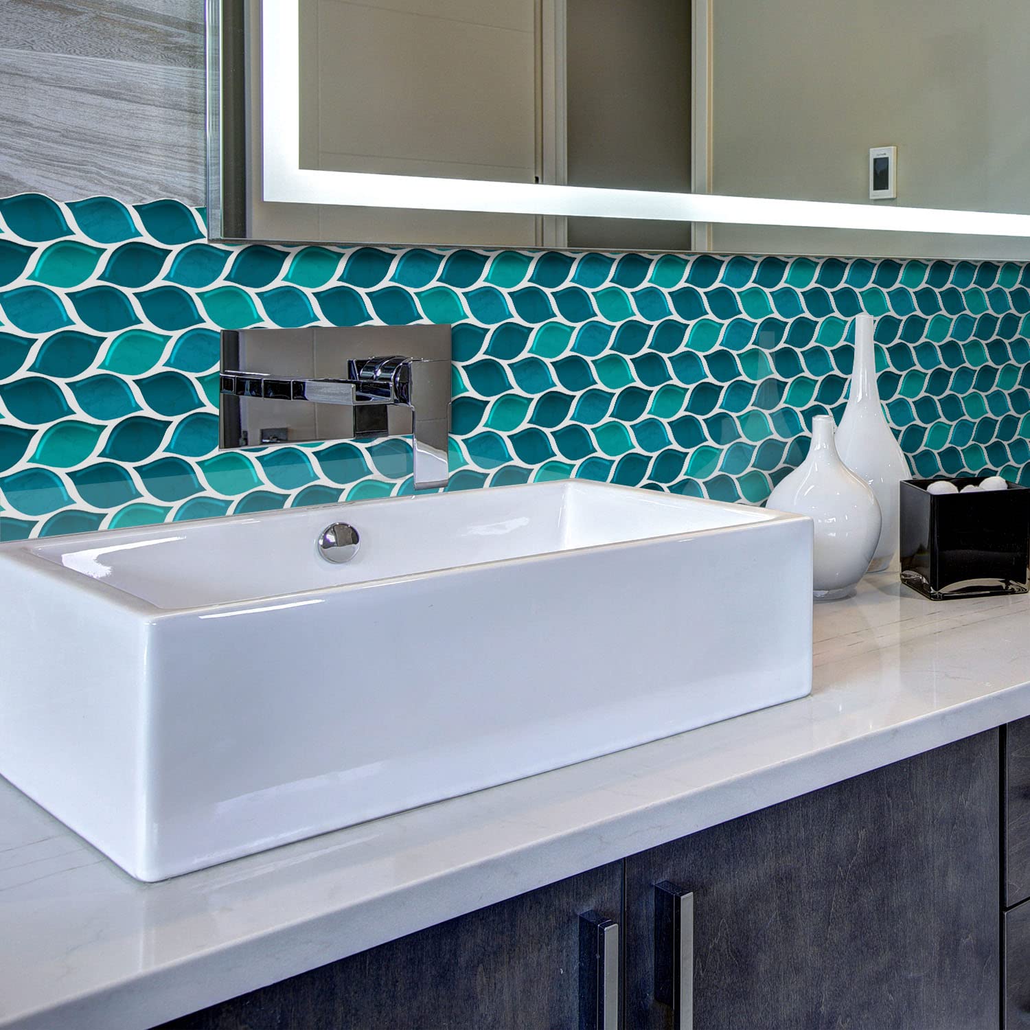 Künstliche Flussfliesen 5 Blätter - DIY Wasseraufkleber Für Modelllandschaft