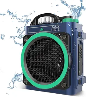 MUZEN Wild Go スピーカー Bluetooth ポータブル ブルートゥーススピーカー 小型 buletooth5.0 アウトドア・キャンプ スピーカー IPX5防水 Type-C充電 (ブルー)