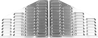 ECOTRIC Aluminum Louver Hood Vent Cooling Panels Pair Kit Bolt On Compatible with Jeep XJ Cherokee Comanche