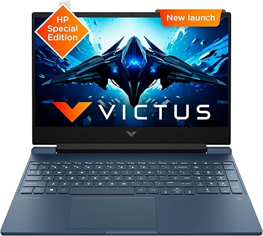 HP Victus, 12th Gen Intel Core i7-12650H,NVIDIA RTX 3050, 16GB DDR4, 512GB SSD (Win11, Office21, Blue,2.3kg) 144Hz, 9MS, IPS, 15.6-inch(39.6cm),…