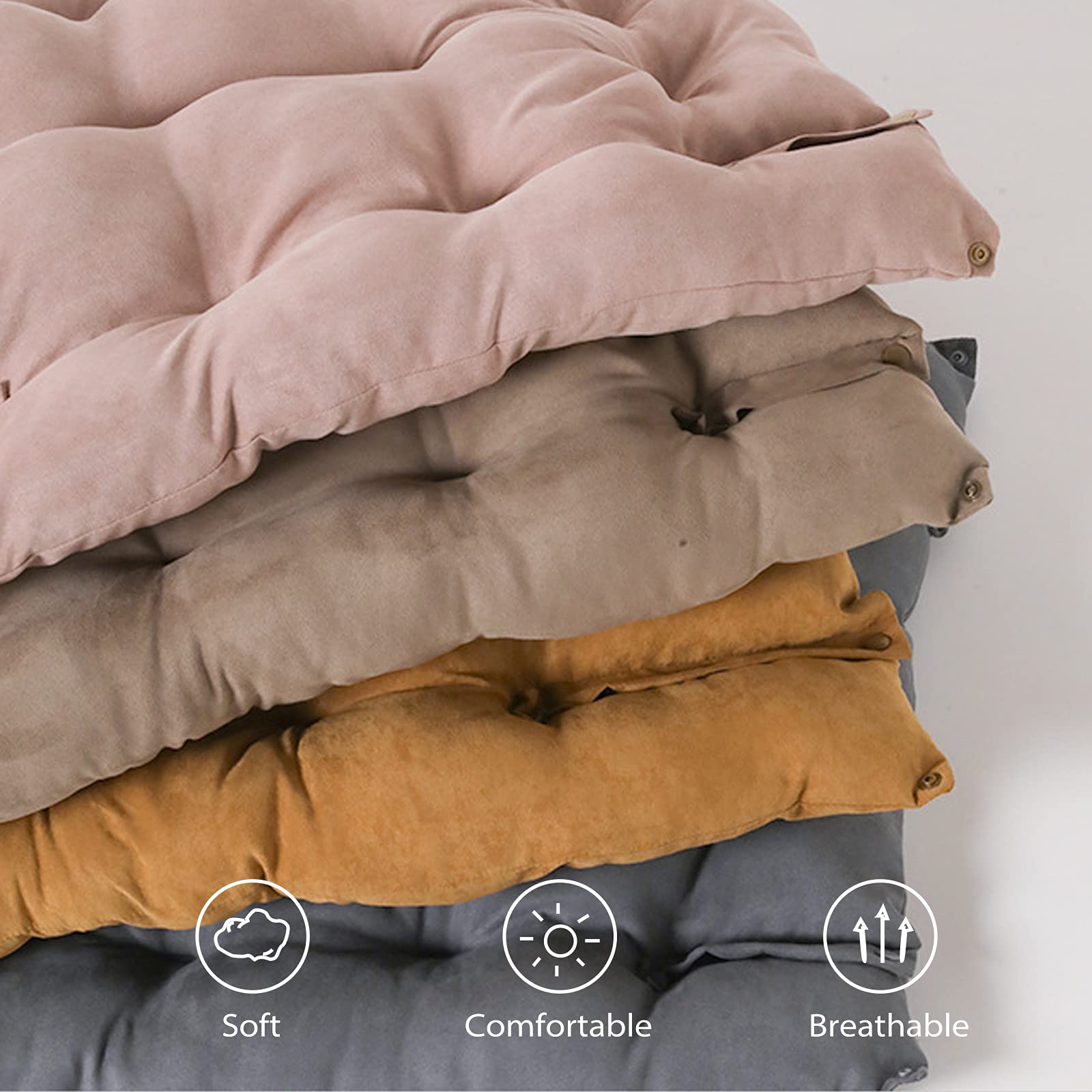 PETCUTE Ortopédica Camas Perro Grande,Multifuncional Cama para Perros,Colchoneta Perro Antideslizante,Cama para Mascotas Lavable a Máquina,Tres Formas Caqui L